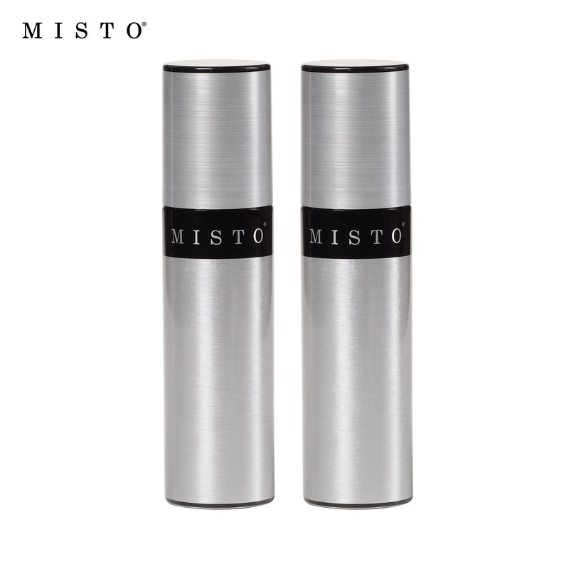 Misto Aluminum Oil Sprayer, Set of 2, Versatile Refillable Aerosol