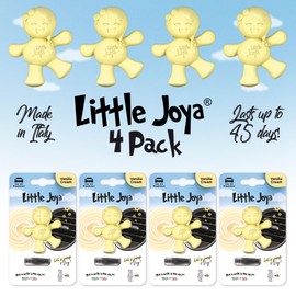 Little Joya Standard Car Air Freshener, 45-Day Long-Lasting Fragrance, Scented Vent Clip for Car Interior Home & Office - 4 Pack Vanilla Cream