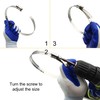 EesTeck 5" Adjustable 304 Stainless Steel Duct Clamps Hose Clamp