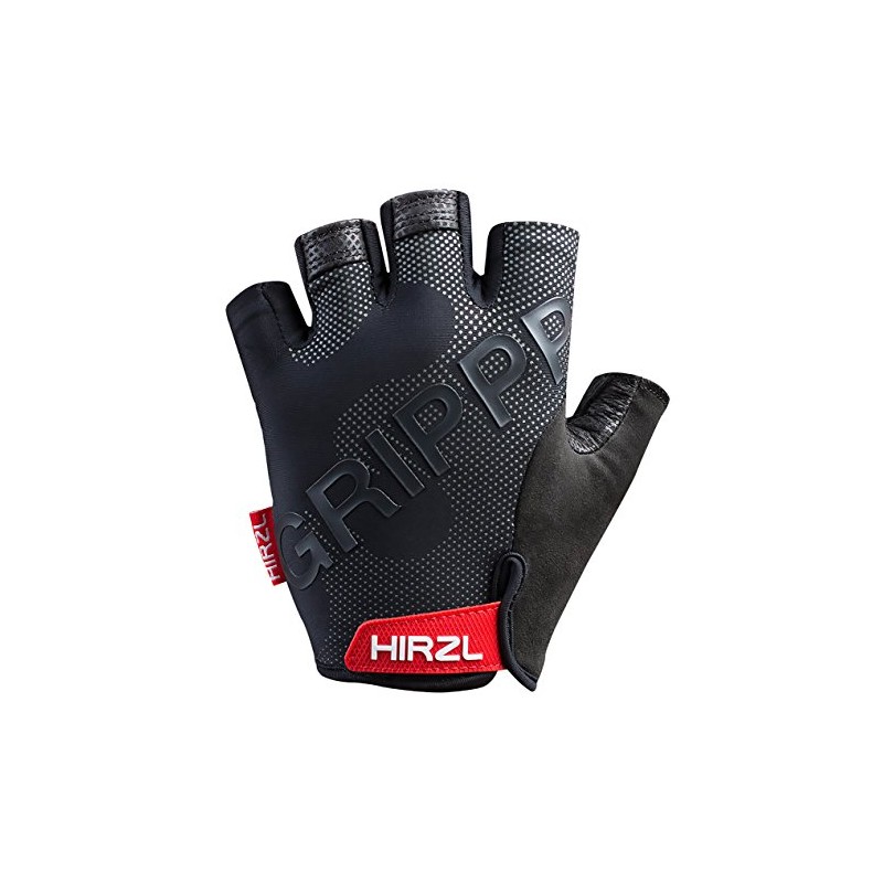 Hirzl Grippp Tour 2.0 Short Finger Unisex Cycling Gloves (Black,