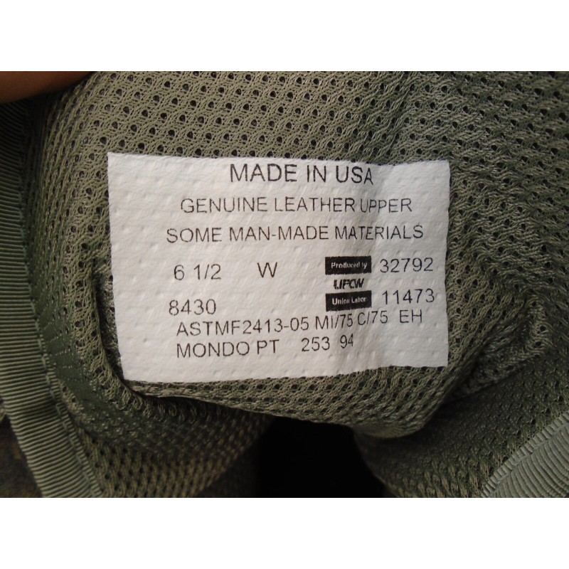 USGI US Military Air Force Sage Green Combat Boots Steel