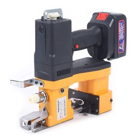 RustyVioum Electric Bag Sewing Machine 210W Wireless Portable Electric Bag Stitching Closer Sack Seal Sewing Machine 7-10mm Needle Distance for Burlap PP Woven Kraft Paper Bag