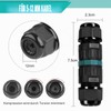 Cable Connector Waterproof IP68 - Cable Connector Waterproof 3-Pin Earth