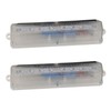 2 PCS Light Control Solar Warning Lights with 8 LED
