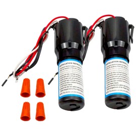 RCO210 3 in 1 Hard Start Capacitor Replacement Compatible with Freezer Fridge Universal Starter Home Improvement Relay Overload 1/12 hp- 1/2 hp Compressors Voltage-120VAC(2 pcs)
