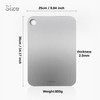 ZERRO Titanium Cutting Board 14.17" x 9.84", 100% Pure Titanium