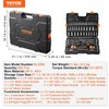 VEVOR Mechanics Tool Set and Socket Set with 1/4" 3/8"