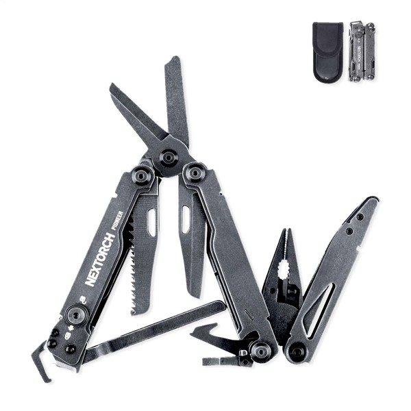 NEXTORCH Pioneer Multi-Tool with 14-in-1 Functions, Pocket Multi Tool 60mm