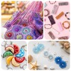 sourcing map 1300Pcs 4x1.7mm Glass Bugle Beads Gold