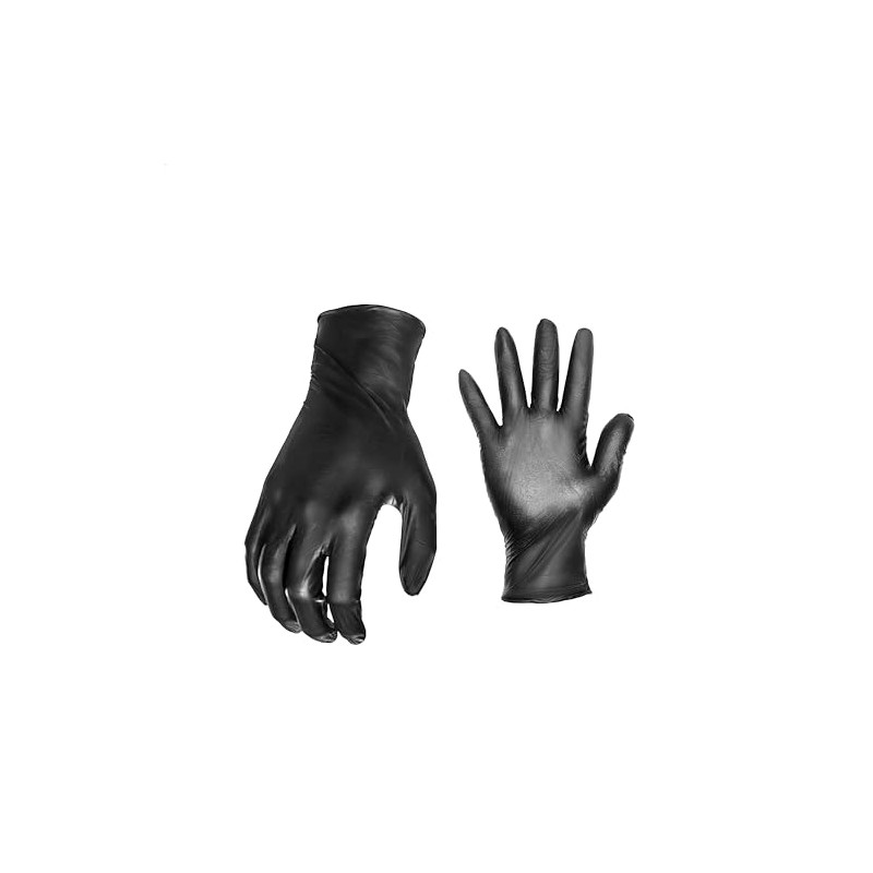 Big Time productos grasa overol guantes de nitrilo desechables, X-large