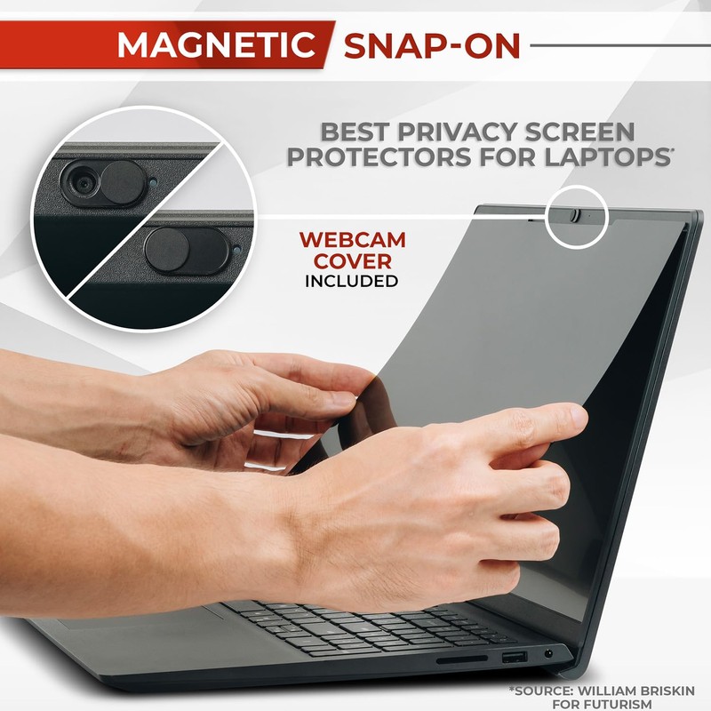 SightPro Magnetic Laptop Privacy Screen 15.6 Inch 16:9 - Removable