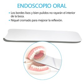 5 Piezas de Espejo Intraoral, Espejos Intraorales Dentales, Oral Reflector, Espejo Reflector de 2 Caras, Ortodoncia Fotográfico Intraoral, Espejo Oral Fotográfico Oclusal Dental Profesional