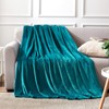 EHEYCIGA Fleece Blanket Teal Throws for Sofas Fluffy Warm Soft