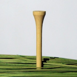 Premium Golf Tees – 54 mm (2 1/8 Inch) – Pack of 1,000 – 100% Bamboo – Colour: Natural (Varnished)