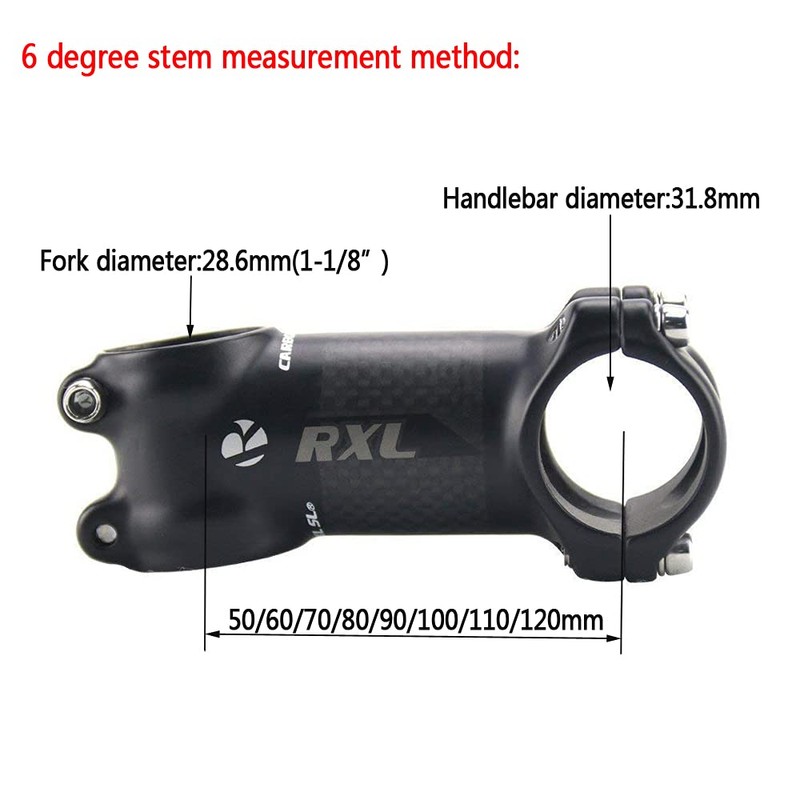RXL 31.8 carbon stem MTB Stem 31.8 carbon stem aluminum