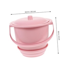 PACKOVE Thickened Portable Urinal Bucket with Lid Handheld Chamber Pot for Home Use for Travel and Camping Emergency Urinal for Adults