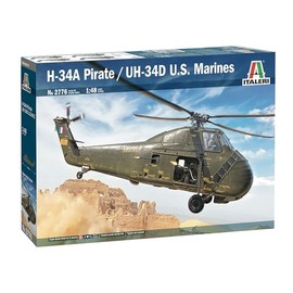 PLATZ ITALERI IT2776 1/48 US H-34A PIRATES/US Marine Corps UH-34D Plastic Model (Helicopter)