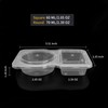 12 Sets Double Compartment Condiment Condiment Container with Lid for