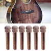 Guitar Bridge Pins Rosewood for Gibson/ Martin/Yamaha Acoustic Folk Guitars
