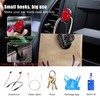 Yourkar 4PCS Bling Car Mini Hooks, Multifunctional Adhesive Small Auto