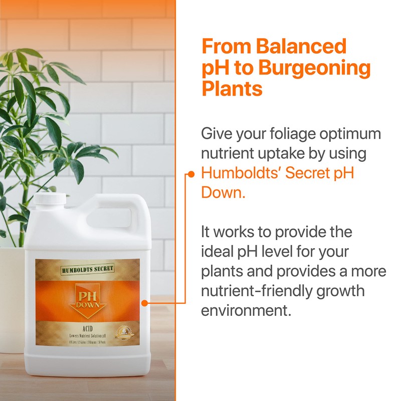 Humboldts Secret pH Down | Liquid pH Plant Balancer for