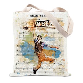 FUNYSO Seize The Day Musical Inspired Gift Broadway Music Lover Gift Musical Theatre Fans Gift Newsies Tote Bag (Seize The Day newsies UK)