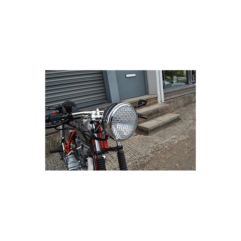 Alchemy Parts 5.75" INCH Guard Metal Headlight Cover for Scrambler