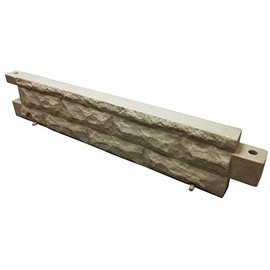 Garden Wizard 4 Foot Stone Landscape Border Wall - Sandstone