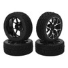 4Pcs Rubber Tires Aluminum Alloy Exquisite Simple Installation Tyres for