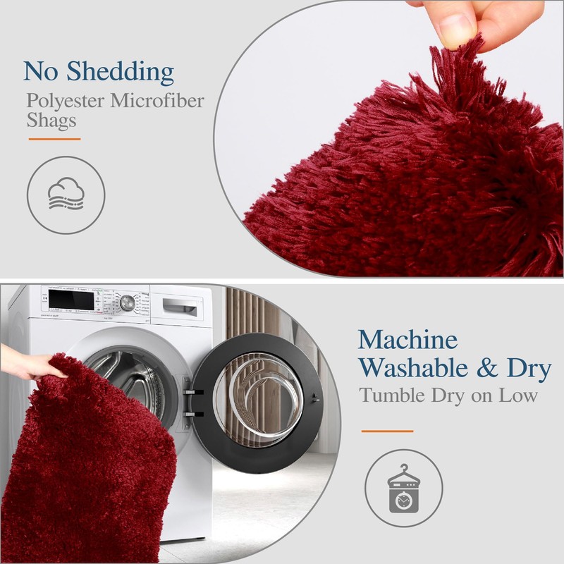 Walensee Bathroom Rug Non Slip Bath Mat for Bathroom (16