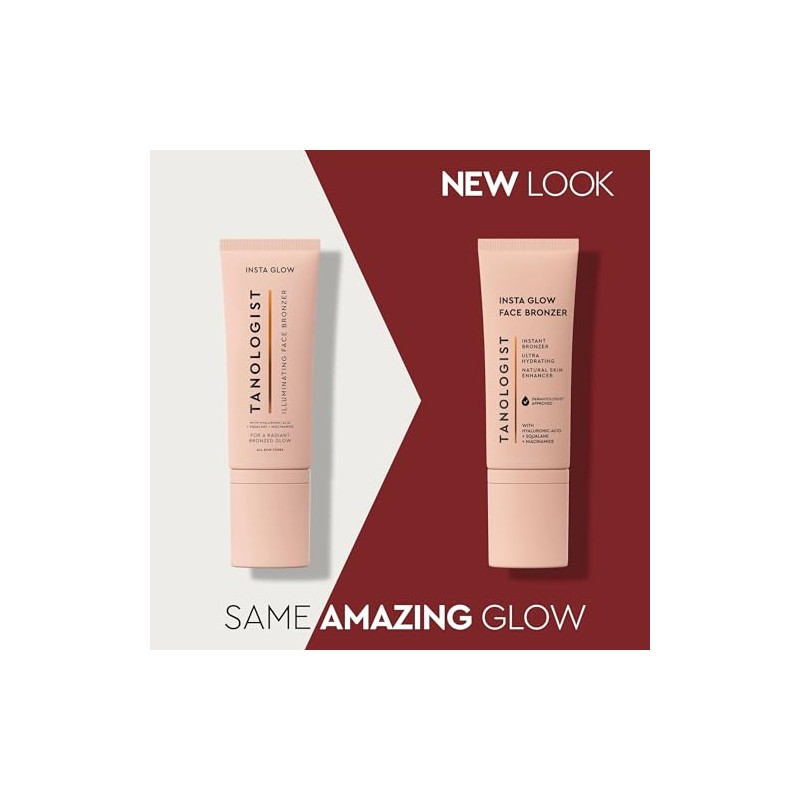 TANOLOGIST, Insta Glow Face, Bronceador Iluminador, Brillo Radiante, con cido