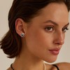 JeweBella Stud Earrings 925 Silver for Women - Hypoallergenic Round