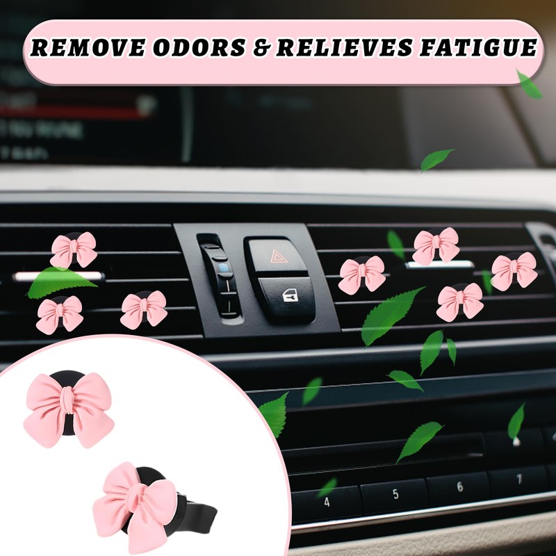 Car Vent Clips, Pink Car Accessories for Women, Cute Cars