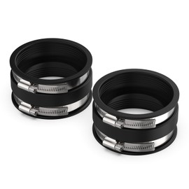 1 Pcs F02-2103 Flexible Coupler 3'' FOR RV and Camper Drainage Systems BLACK For RV Sewer Hose Coupler for RV Sewer Adapter to 3 inch