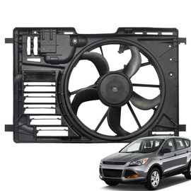 Radiator Cooling Fan Assembly Compatible with 2013-2017 Escape 2014-2018 Transit Connect FO3115195