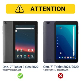 Bolete Kids Case for Onn 7 Inch Tablet Gen 3 2022 Release for Kids Model 100071481 with Handle Standle Android 11 (Go Edition) Operating System Protector Shockproof Washable Cover Purple