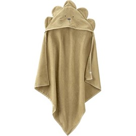 little planet by carter's Baby Organic Cotton Bath Towel, Camp Khaki, OSZ