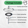 tifanso Kitchen Sink Strainer Plug 304 Stainless Steel Thicken for