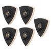 5PCS Wool Polishing Pad with Alloy Steel Base Triangular Felt