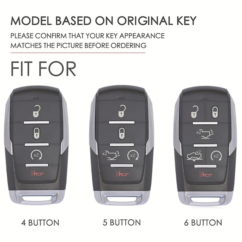 ontto Cowhide Car key cover fit for Dodge RAM 1500