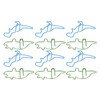 100 Pcs Shaped Paper Clips Hippo Dinosaur Shape Metal Cute