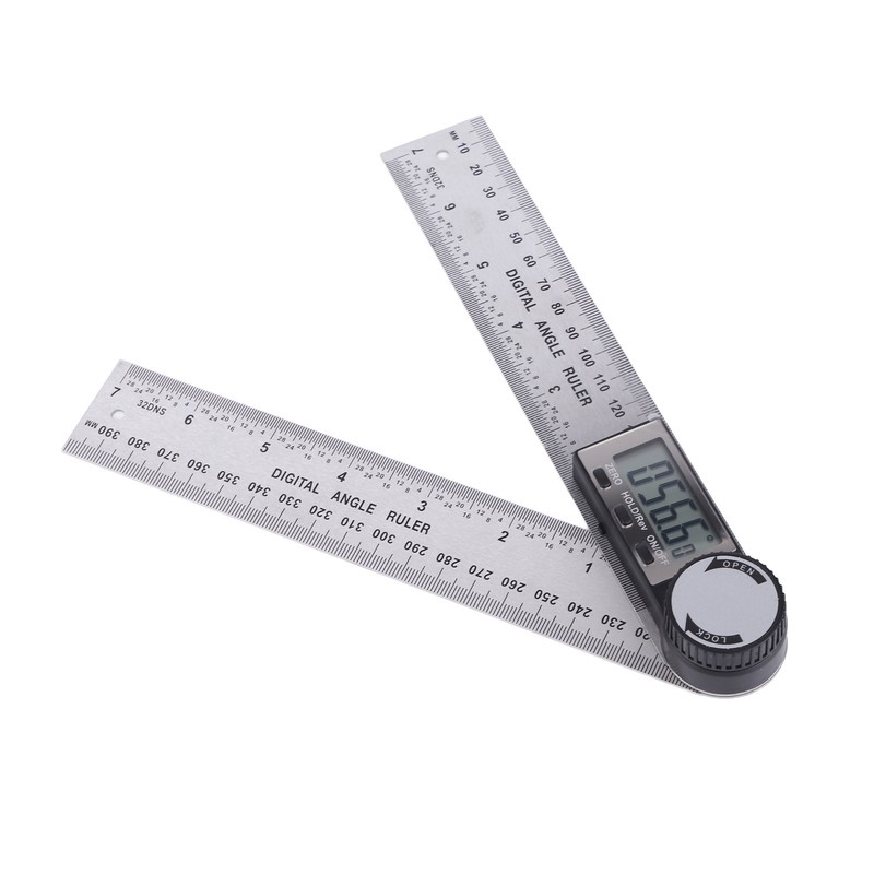 10‑390mm Stainless Steel Electronic Protractor Digital Goniometer Angle Finder Miter