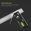 Multifunctional Stainless Steel Combination Try Squares Ruler with Bubble Level