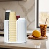 IWTTWY Rotating Paper Cup Dispenser, Cup Holder with 4 Compartments,