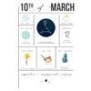 Birthdate Journal, March 10 - Pisces Zodiac Birthday Gift Notebook