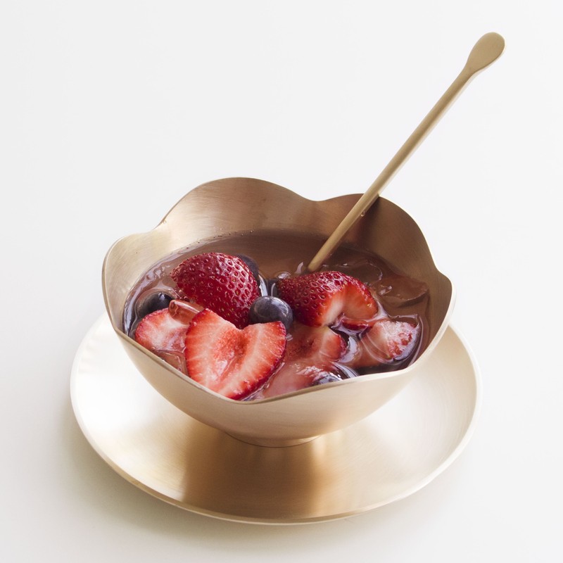 Notdam Bangjja Yugi Flower Shaved Ice Bowl + Round Spoon