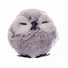 Owl Ball Cute (Ø12cm) hanging Christmas decoration, grey