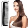FTONOM5 2 Pcs Pocket Plastic Hair Combs Fine and Standard