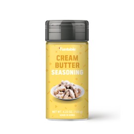 Funtable Cream Butter Seasoning (4.2oz) - Sweet & Creamy Butter Flavor Powder, Easy to Use Perfect Seasoning for Chicken, Nuggets, Popcorn, Nachos & More.
