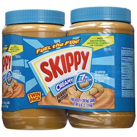 Skippy Creamy Peanut Butter-48 oz, 2 ct
